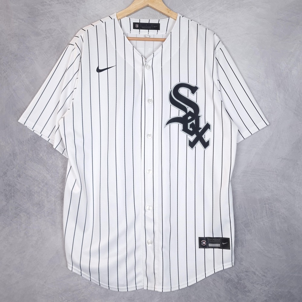 Chicago White Sox Jersey Mens Large White MLB Baseball Nike Tim Anderson 7